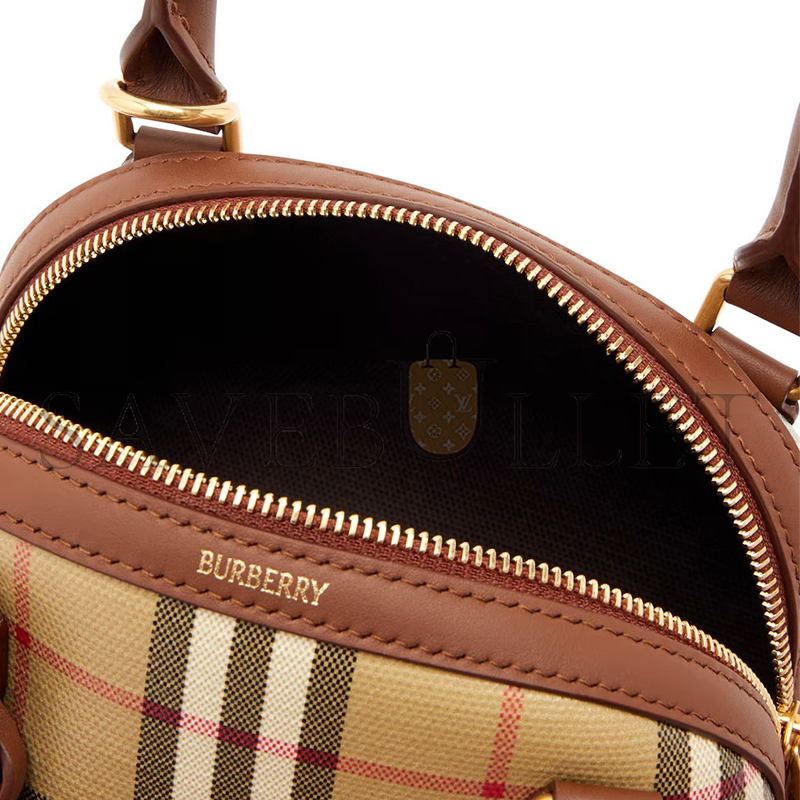 Bv*b*rry PRIMROSE CHECK MINI TOP HANDLE BAG (24*14*11cm)